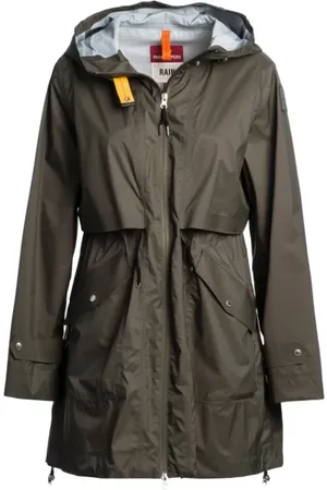 Parajumpers Płaszcze, Kobieta, Zielony, M, Płaszcz Mikuni