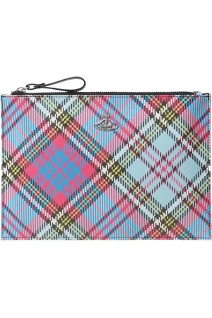Vivienne Westwood Torebki, Kobieta, Niebieski, ONE SIZE, Niebieska Torebka Clutch w Kratke
