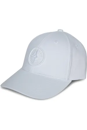 Stone Island Akcesoria, Mężczyzna, Biały, ONE SIZE, Regulowana Czapka Baseballowa z Subtelnym Logo