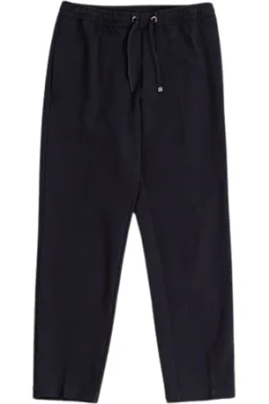 Moncler Spodnie, Kobieta, Czarny, M, Bawełna, Ciemnoniebieskie Spodnie Sportowe z Bawełny