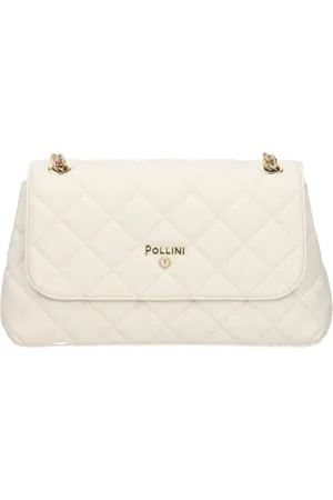 Pollini Torebki, Kobieta, Beżowy, ONE SIZE, Ivory Torba na Ramię z Pikowanym Wzorem