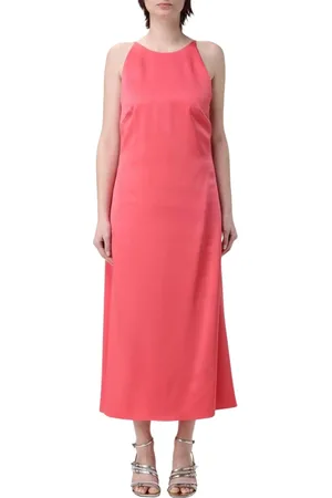 HUGO BOSS Sukienki, Kobieta, Pomarańczowy, 4XS, Elegancka Brzoskwiniowa Sukienka A-line