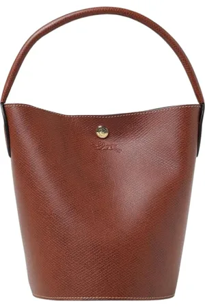 Longchamp Torebki, Kobieta, brązowy, ONE SIZE, Skórzana torba wiaderko
