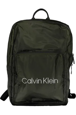 Calvin Klein Torebki, Mężczyzna, Zielony, ONE SIZE, Zielony Plecak Męski z Przegródką na Laptopa