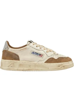 Autry Buty, Mężczyzna, brązowy, 43 EU, Skóra, Buty sportowe Vintage Medalist w kolorze Cognac i Microchip