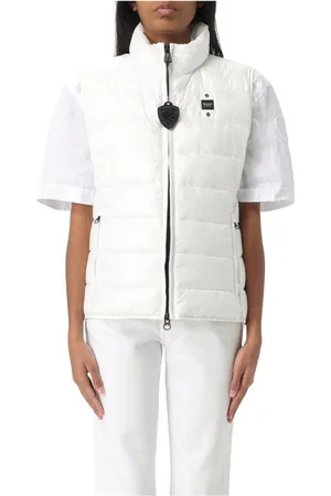 Blauer Kurtki, Kobieta, Biały, M, Elegancki Czarny Puffer Vest