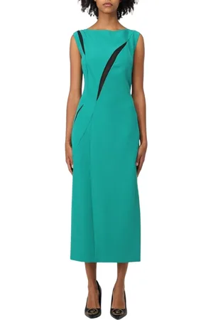 Roberto Cavalli Sukienki, Kobieta, Zielony, M, Elegancka Zielona Sukienka Asymetryczna