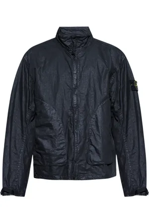 Stone Island Kurtki, Mężczyzna, Niebieski, L, Nylon, Kurtka Nylon Panama-Tc Niebieska
