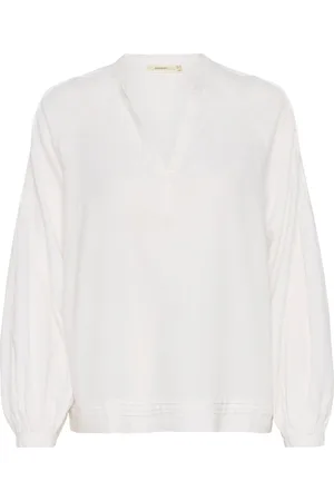 INWEAR Bluzki, Kobieta, Biały, 2XL, Biała Luźna Bluzka