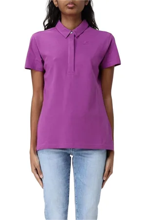 K-Way Koszulki, Kobieta, Fioletowy, XS, Elegant Violet Polo Shirt
