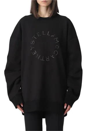 Stella McCartney Bluzy, Kobieta, Czarny, S, Biała Bluza z Logo