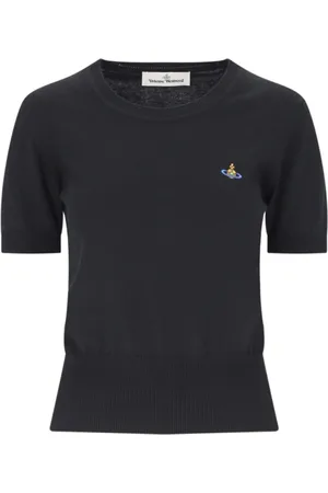 Vivienne Westwood Swetry, Kobieta, Czarny, M, Czarna Bluzka - Stylowa i Modna