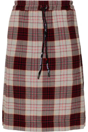 Vivienne Westwood Spódnice, Kobieta, Czerwony, L, Czerwona Kilt w Kratę