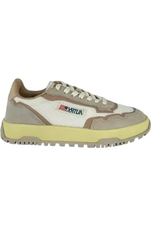 Autry Buty, Mężczyzna, Beżowy, 44 EU, Zamsz, Wildpace Low Sneakers w Beżowej Siateczce i Zamszu