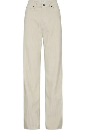 Co`Couture Spodnie, Kobieta, Biały, XL, Corduroy Jeansy Off