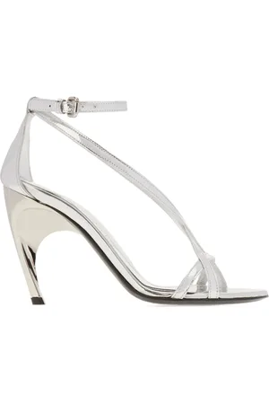 Alexander McQueen Buty, Kobieta, Szary, 37 1/2 EU, Sandały na obcasie