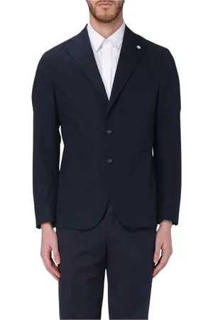 Manuel Ritz Kurtki, Mężczyzna, Niebieski, XS, Elegantny Beżowy Blezer
