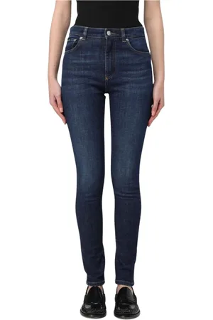 Dolce & Gabbana Jeansy, Kobieta, Niebieski, XS, Denim, Niebieskie Dżinsy Skinny dla Kobiet