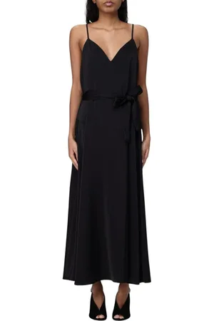 Armani Exchange Sukienki, Kobieta, Czarny, 5XL, Elegancka Biała Sukienka Midi