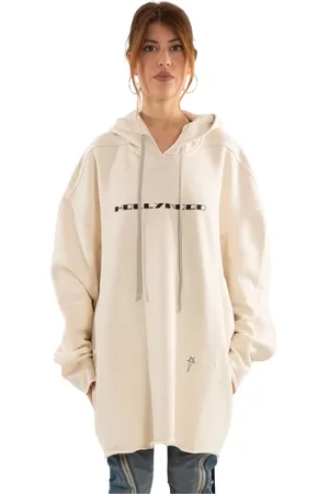 Rick Owens Bluzy, Kobieta, Biały, M, Bluza z nadrukiem 2109