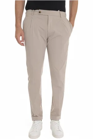 Berwich Spodnie, Mężczyzna, Beżowy, XL, Spodnie Slim Fit dla Mężczyzn