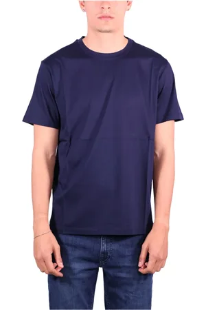 KANGRA CASHMERE Koszulki, Mężczyzna, Niebieski, L, Bawełna, Niebieski T-shirt i Polo