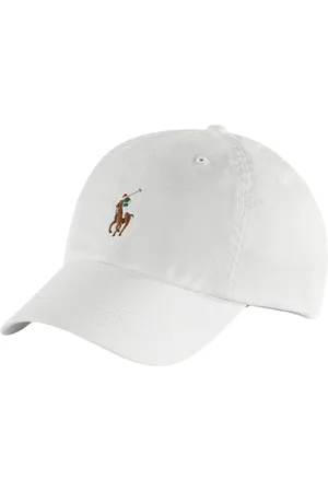 Ralph Lauren Akcesoria, Mężczyzna, Biały, ONE SIZE, Biała Czapka Klasyczny Styl Mieszanka Bawełny