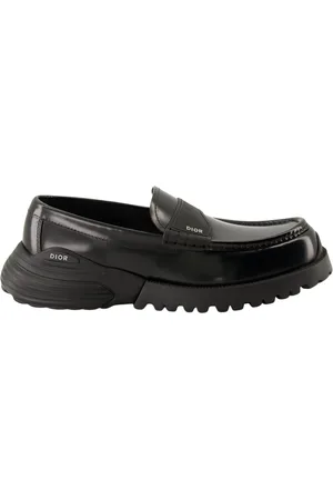Dior Buty, Mężczyzna, Czarny, 44 EU, Skóra, Combat Moccasins