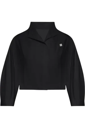 Givenchy Bluzki, Kobieta, Czarny, S, Czarna Bluzka z Kołnierzykiem dla Kobiet