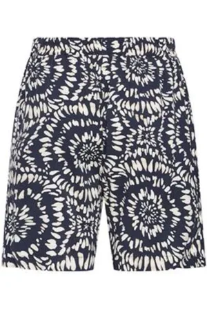Ichi Szorty, Kobieta, Czarny, 2XL, Graficzne Elastyczne Spodenki