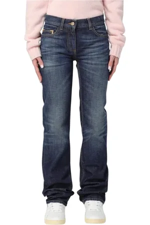 Palm Angels Jeansy, Kobieta, Niebieski, W29, Denim, Klasyczne 5Pocket Straight Leg Jeansy