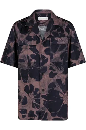 DRIES VAN NOTEN Koszule, Mężczyzna, Wielobarwność, L, Koszula Cameron z zapięciem na guziki