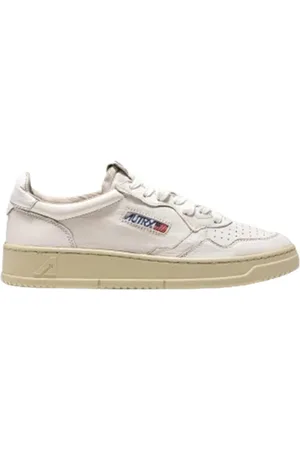 Autry Buty, Mężczyzna, Biały, 40 EU, Vintage niskie białe skórzane trampki