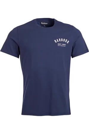 Barbour Koszulki, Mężczyzna, Niebieski, S, Preppy T-shirt w New Navy