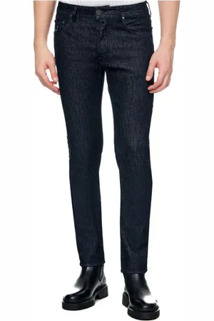 Jacob Cohen Jeansy, Mężczyzna, Niebieski, W33, Ciemnoniebieskie Jeansyy Regular Fit