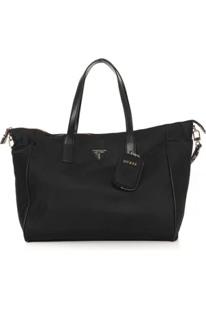 Guess Torebki, Kobieta, Czarny, ONE SIZE, Nylon, Torba Wave Carryon z Odpinanym Paskiem