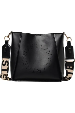 Stella McCartney Torebki, Kobieta, Czarny, ONE SIZE, Elegancka Mini Torba na Ramię w Czarnym Kolorze