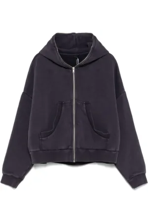Entire Studios Bluzy, Mężczyzna, Fioletowy, M, Bawełna, Bluza z Zamkiem Eternal Zip Ink