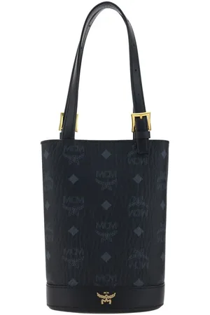 MCM Torebki, Kobieta, Niebieski, ONE SIZE, Ikoniczna Aren Tote Wiadro Torba