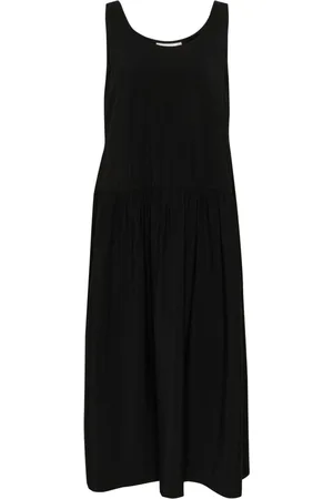 INWEAR Sukienki, Kobieta, Czarny, L, Czarna sukienka bez rękawów z luźną sylwetką
