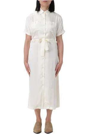 A.P.C. Sukienki, Kobieta, Różowy, S, Elegancka Jedwabna Sukienka
