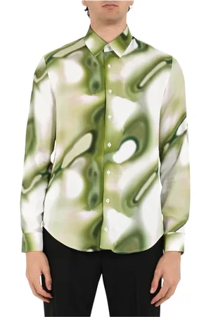 Patrizia Pepe Koszule, Mężczyzna, Wielobarwność, 2XL, Luźna wiskoza w kratę koszula