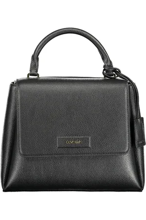 Calvin Klein Torebki, Kobieta, Czarny, ONE SIZE, Czarna torebka damska z odpinanym paskiem