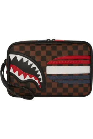 Sprayground Torebki, Mężczyzna, brązowy, ONE SIZE, Francuska Maszyna Clutch z Zdejmowaną Rączką
