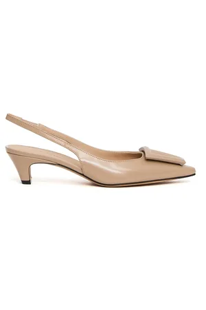 ROBERTO FESTA Buty, Kobieta, Beżowy, 36 EU, Beżowe Buty Slingback z Szorstkiej Skóry