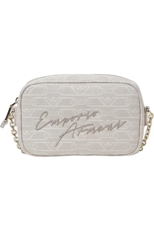 Emporio Armani Torebki, Kobieta, Beżowy, ONE SIZE, Dżinsowa torba na ramię