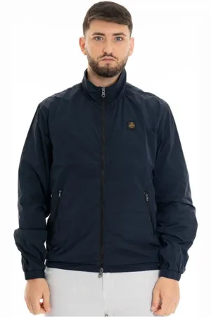 RefrigiWear Kurtki, Mężczyzna, Niebieski, 2XL, Niebieska Kurtka Męska z Poliamidu