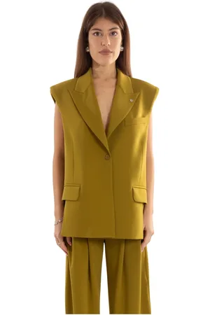 ANIYE BY Kurtki, Kobieta, Zielony, M, Oversize Vest w stylu Bella