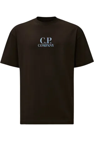 C.P. Company Koszulki, Mężczyzna, Czarny, 2XL, Brytyjski T-shirt Noir