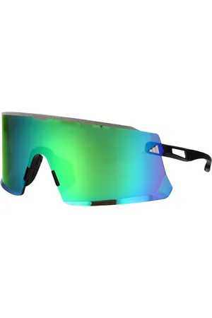 adidas Akcesoria, Mężczyzna, Zielony, ONE SIZE, Zielone Okulary Aviator z Ochroną UV